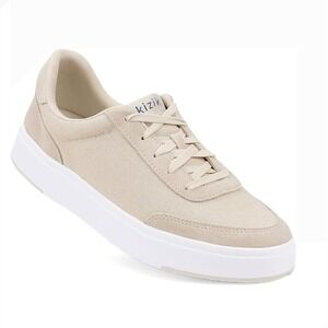 Kiziks Unisex Cream Hands‎ Free Slip On Walking Sneakers Men's 12W Womens 13.5W